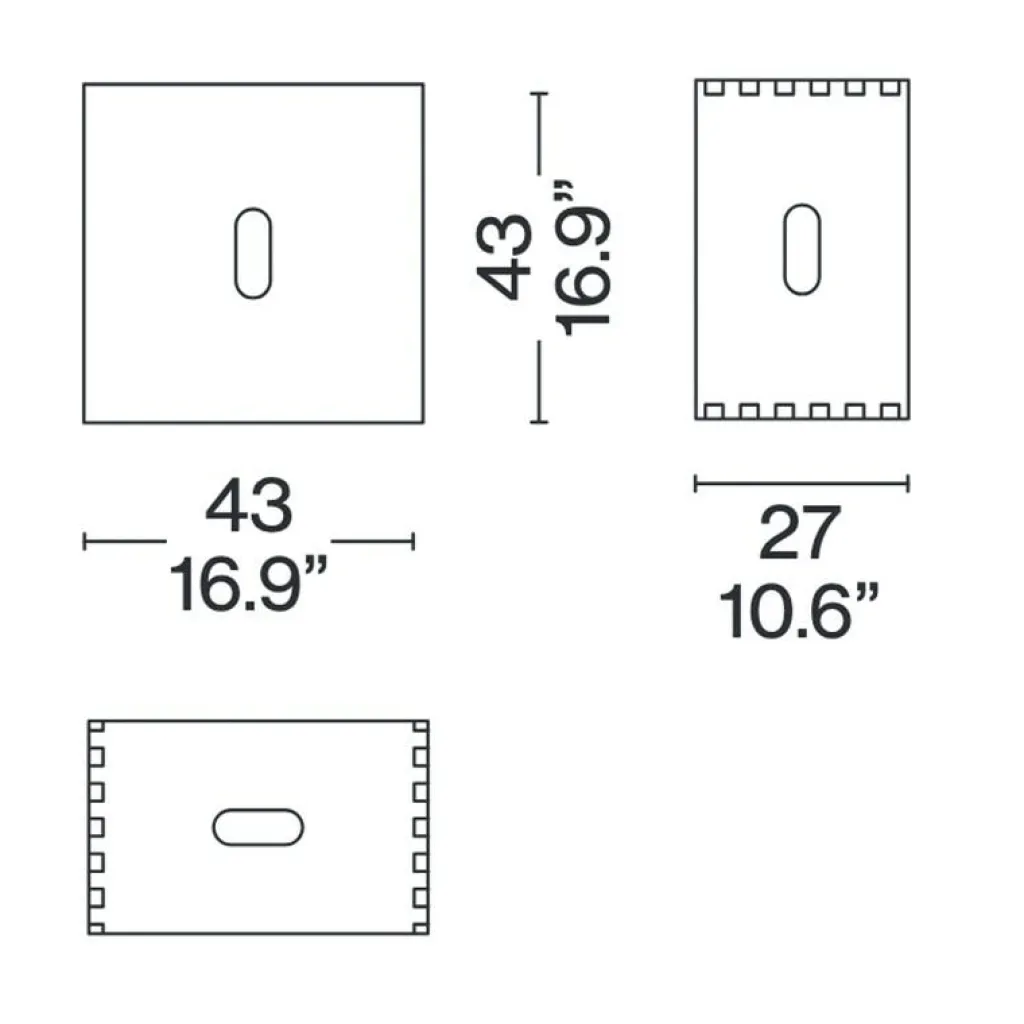 Beistelltische|Tische^Cassina LC14 Tabouret Cabanon Hocker/Beistelltisch