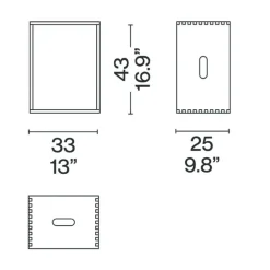 Beistelltische|Tische^Cassina LC14 Tabouret Maison du Brésil Hocker/Beistelltisch