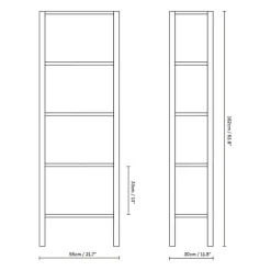 Regale^Form & Refine Leaf 0.5x5 Regal H 162cm