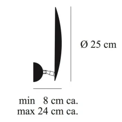 Catellani & Smith Lederam W1 25 LED Wandleuchte| Wandleuchten