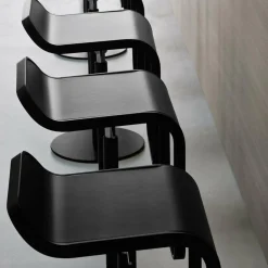 Barhocker^Lapalma LEM S80 Barhocker Gestell Schwarz Sitzfläche Laminat