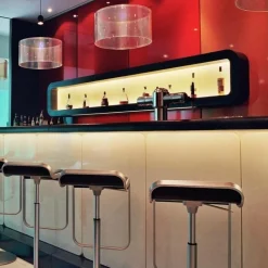 Lapalma LEM S80 Barhocker Sitzfläche Leder 66-79cm| Barhocker