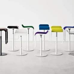 Barhocker^Lapalma LEM S81 Barhocker Sitzfläche Leder H88cm
