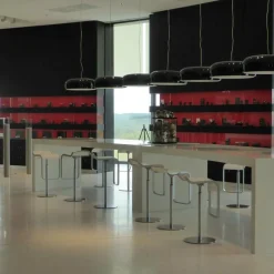 Barhocker^Lapalma LEM S80 Barhocker Sitzfläche Stoff 66-79cm