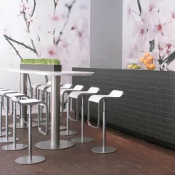 Lapalma LEM S79 Barhocker Sitzfläche Edelstahl 63-75cm| Barhocker