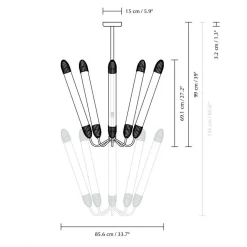 Umage Lemon Squeeze Kronleuchter lang| Kronleuchter