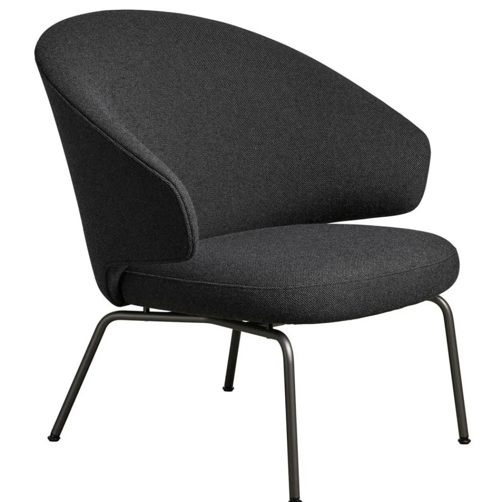 Sessel^Fritz Hansen Let Sessel Gestell Warm Graphite