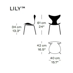 Stühle^Fritz Hansen Lily™ Kinderstuhl verchromt