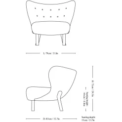 Sessel^&Tradition Limited Edition Little Petra VB1 Loungesessel