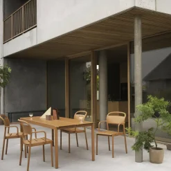 Stühle^Muuto Linear Steel Gartenarmlehnstuhl