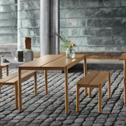 Muuto Linear Steel Gartenbank 110cm| Gartenbänke
