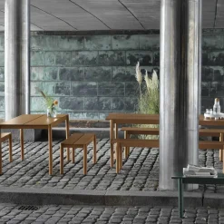 Muuto Linear Steel Gartenset L 200cm| Gartenstühle