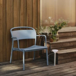 Stühle^Muuto Linear Steel Lounge Gartenarmlehnstuhl