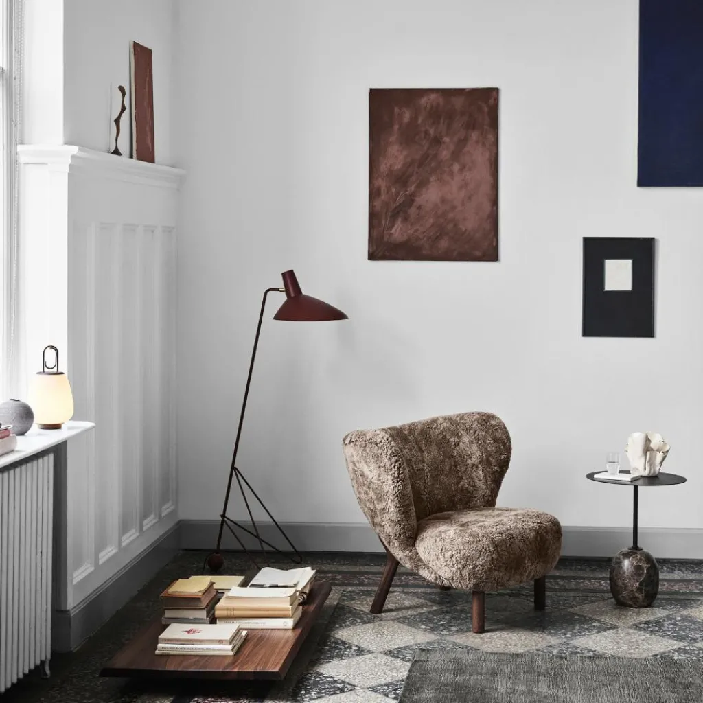 &Tradition Little Petra VB1 Loungesessel Gestell Walnuss| Sessel