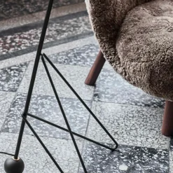 &Tradition Little Petra VB1 Loungesessel Gestell Walnuss| Sessel