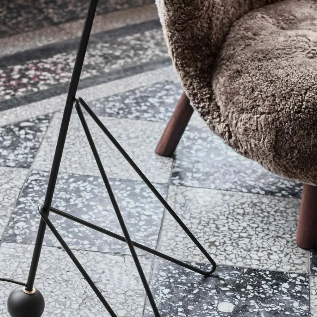 &Tradition Little Petra VB1 Loungesessel Gestell Walnuss| Sessel