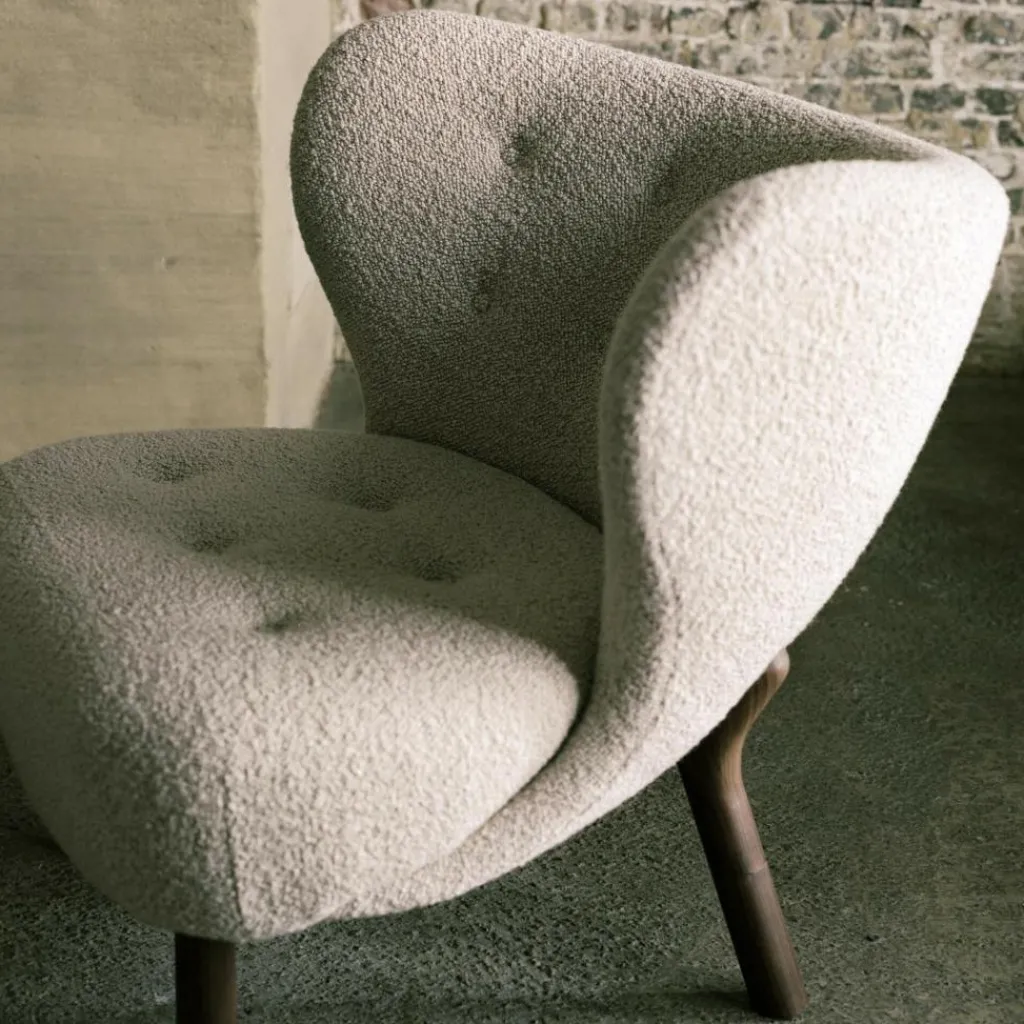 &Tradition Little Petra VB1 Loungesessel Gestell Walnuss| Sessel