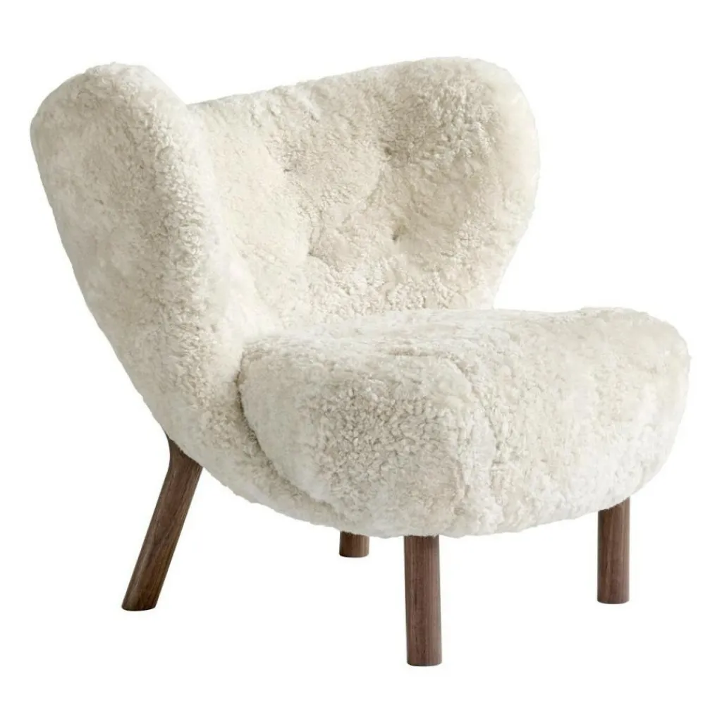 &Tradition Little Petra VB1 Loungesessel Gestell Walnuss| Sessel