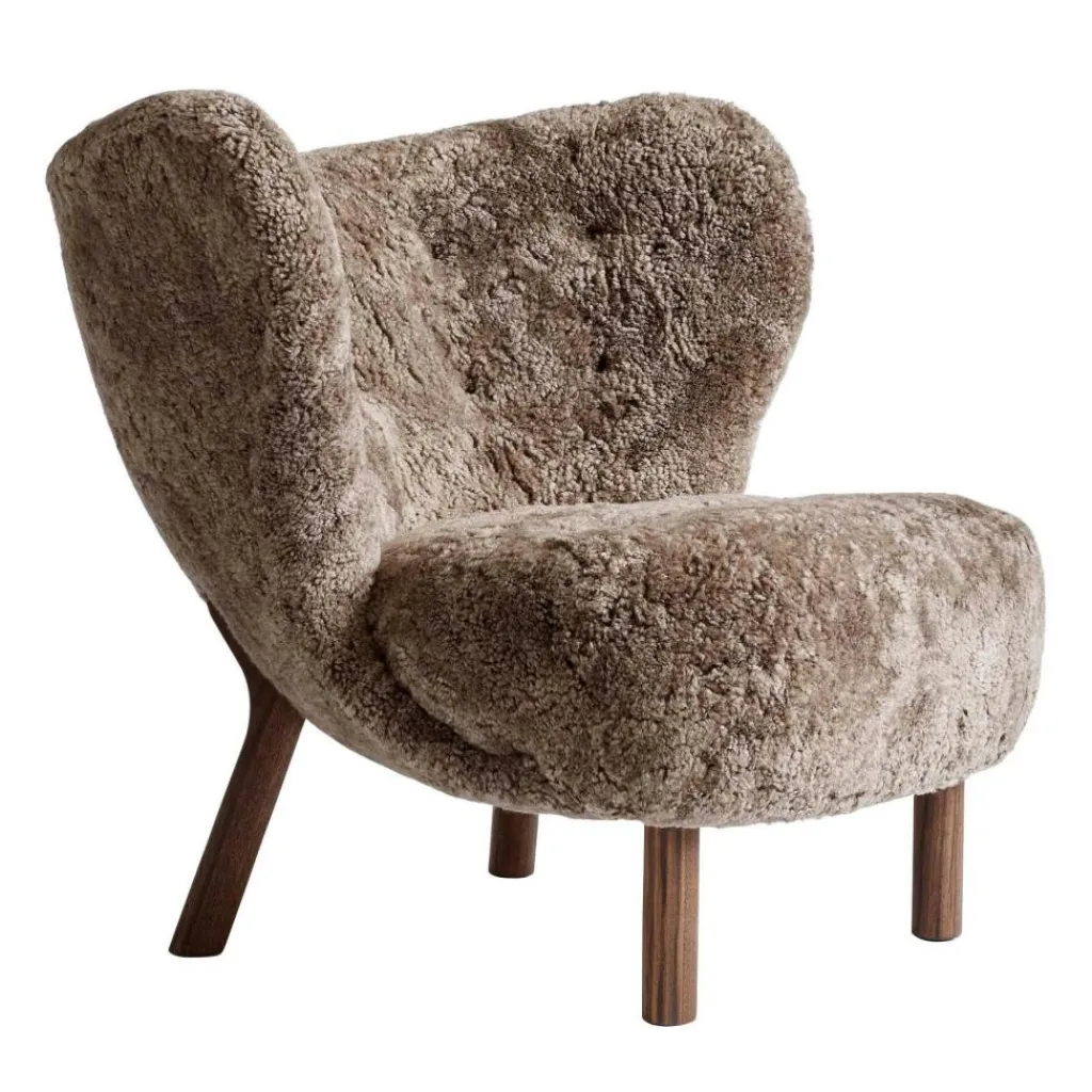 &Tradition Little Petra VB1 Loungesessel Gestell Walnuss| Sessel