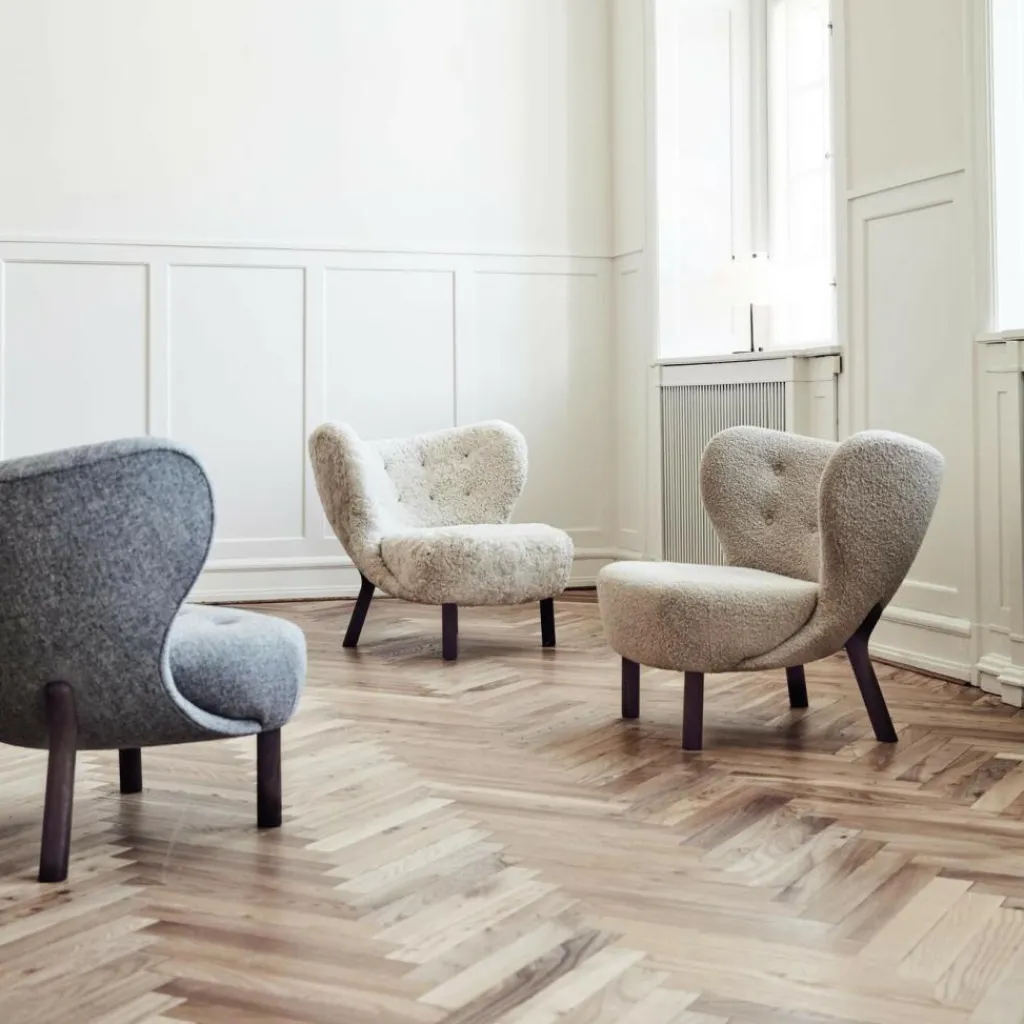 &Tradition Little Petra VB1 Loungesessel Gestell Walnuss| Sessel