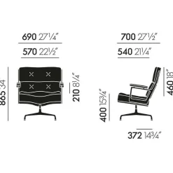 Bürostühle^Vitra Lobby Chair ES 108 Konferenzstuhl