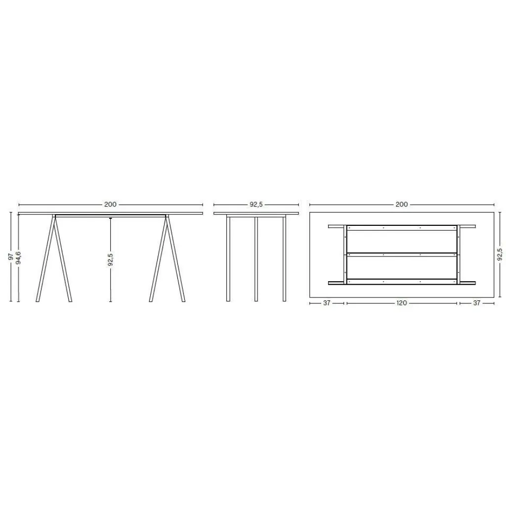 Tische|Esstische^HAY Loop Stand Tisch Laminat