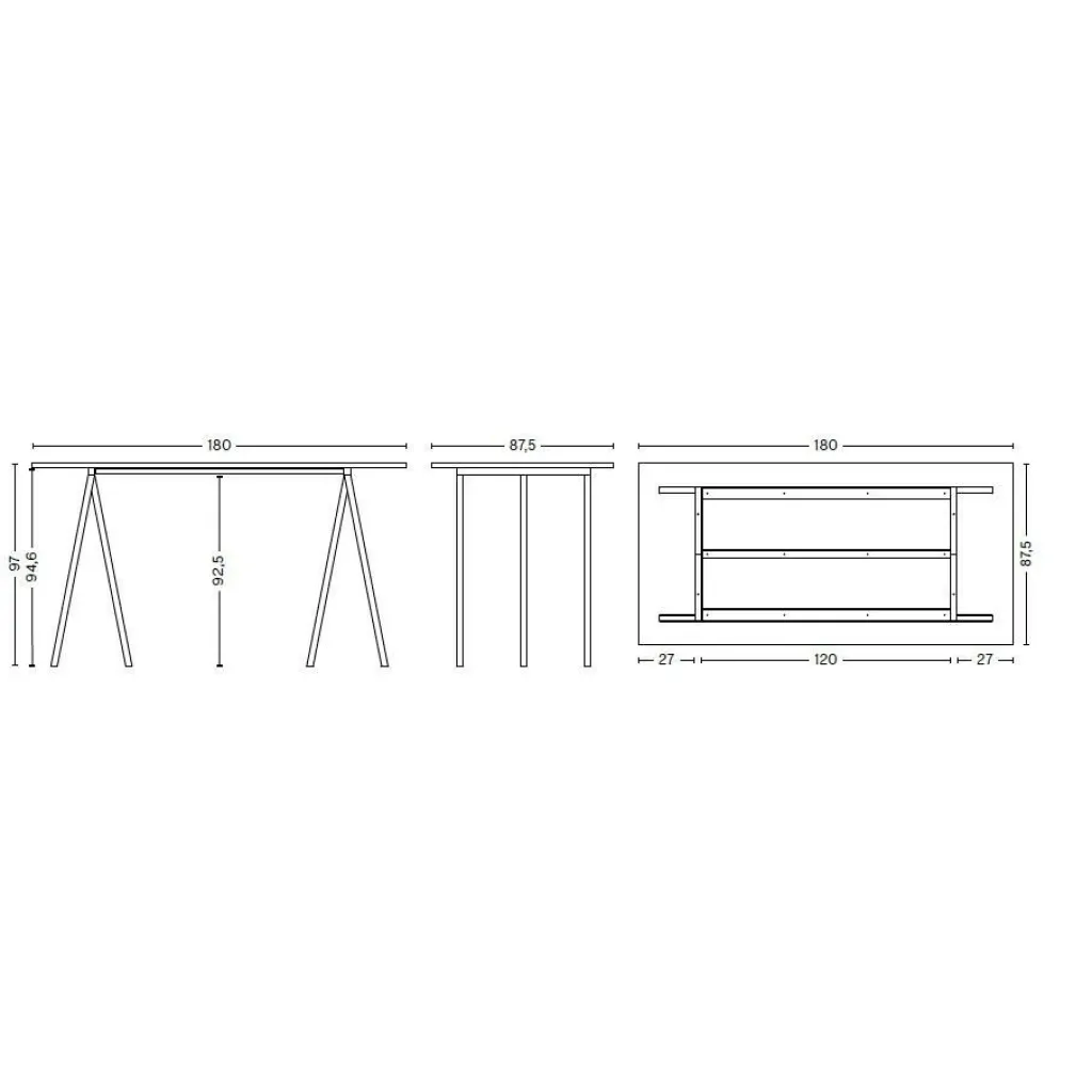 Tische|Esstische^HAY Loop Stand Tisch Laminat