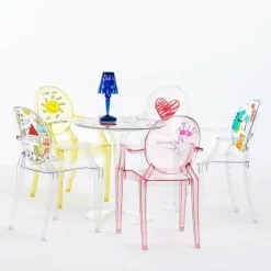 Kartell Lou Lou Ghost Kinderstuhl mit Motiv|Kinder Kinderstühle|Stühle