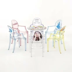 Kartell Lou Lou Ghost Kinderstuhl mit Motiv|Kinder Kinderstühle|Stühle