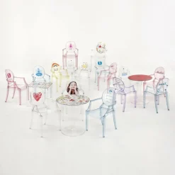Kartell Lou Lou Ghost Kinderstuhl mit Motiv|Kinder Kinderstühle|Stühle