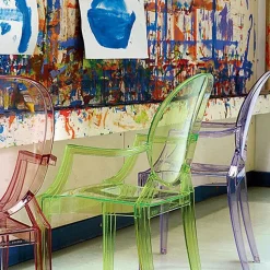 Stühle^Kartell Louis Ghost Armlehnstuhl