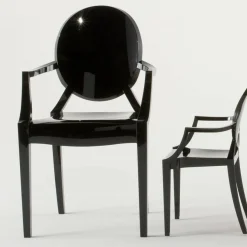 Stühle^Kartell Louis Ghost Armlehnstuhl