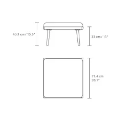 Umage Lounge Around Shuffle Pouf Gestell Eiche| Poufs