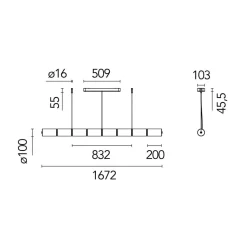 Flos Luce Cilindrica LED Pendelleuchte| Pendelleuchten