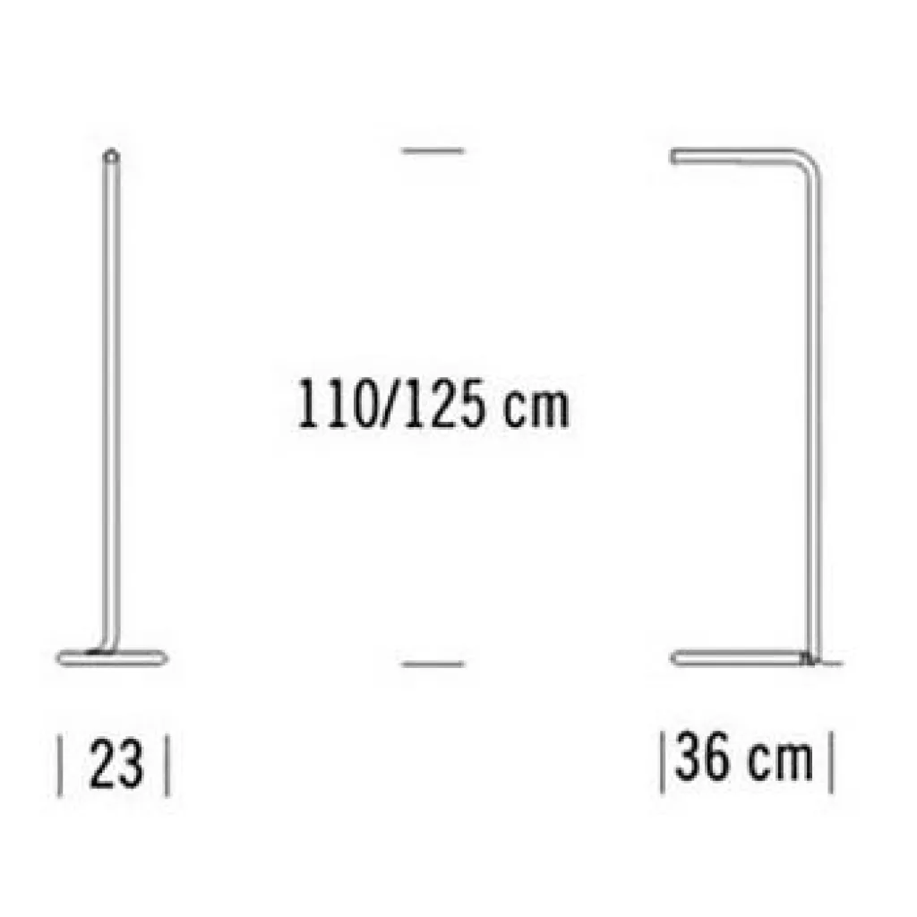 Stehleuchten^Thonet LUM 125 LED Stehleuchte