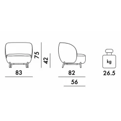 Sessel^Kartell Lunam Sessel Curly