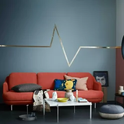 Sofas^Fritz Hansen Lune™ JH300 3-Sitzer Sofa Füße Aluminium