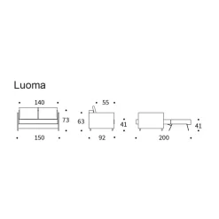 Schlafsofas^Innovation Living Luoma Schlafsofa 150x92cm