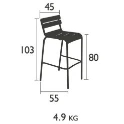 Fermob Luxembourg Barhocker| Outdoor-Barhocker