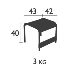 Fermob Luxembourg Garten-Beistelltisch/ Hocker| Garten-Beistelltische