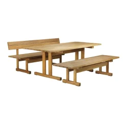 Gartenbänke^FDB Møbler M16 Ermelunden Gartenbank mit Rückenlehne 3-Sitzer