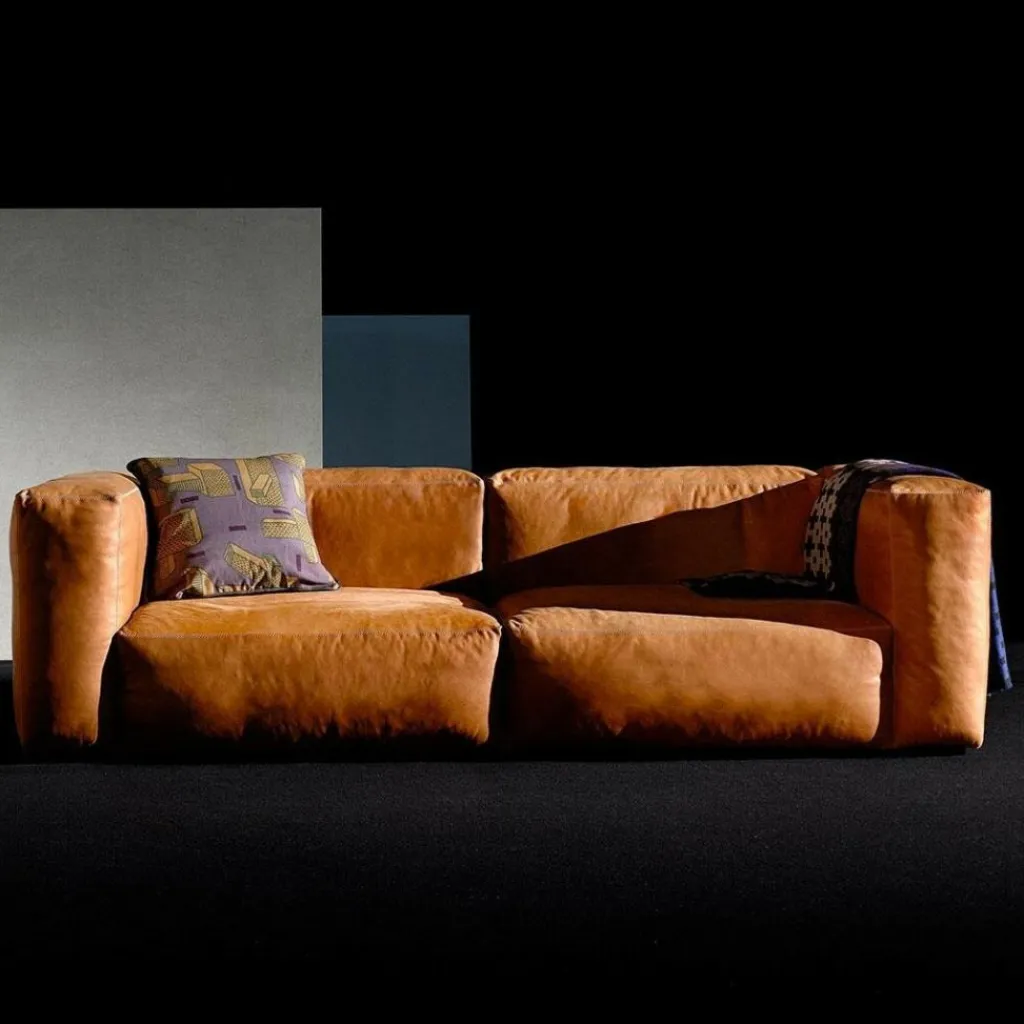 Sofas^HAY Mags Soft 2,5-Sitzer Sofa Leder 238x103,5x67cm