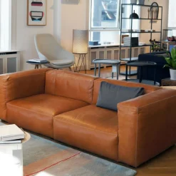 Sofas^HAY Mags Soft 2,5-Sitzer Sofa Leder 238x103,5x67cm