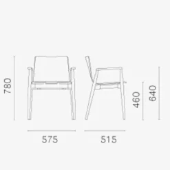 Pedrali Malmö 395 Armlehnstuhl| Stühle