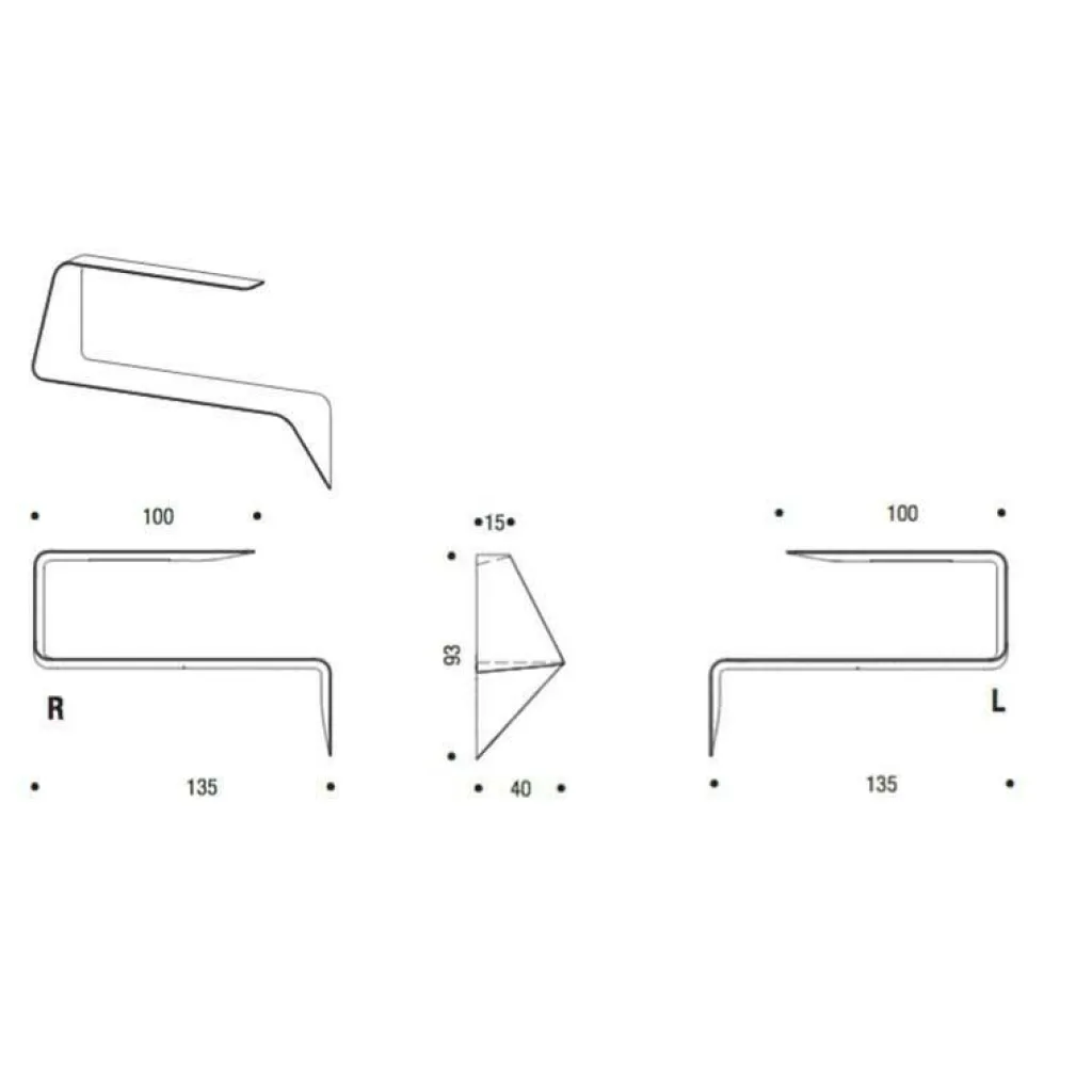 MDF Italia Mamba Wandsekretär| Tische|Sekretäre