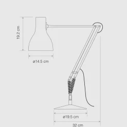 Anglepoise Margaret Howell Edition Type 75 Schreibtischleuchte| Tischleuchten|Nachttischleuchten