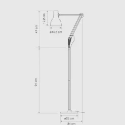 Anglepoise Margaret Howell Edition Type 75 Stehleuchte| Stehleuchten
