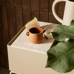 Ferm Living Marmor Tablett für Plant Box| Tabletts