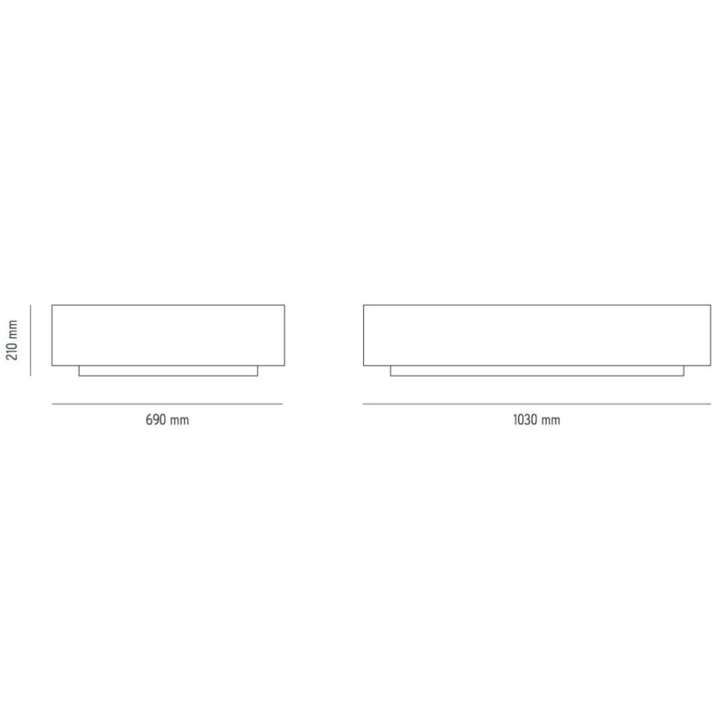 Beistelltische|Tische^New Works Mass Wide Couchtisch
