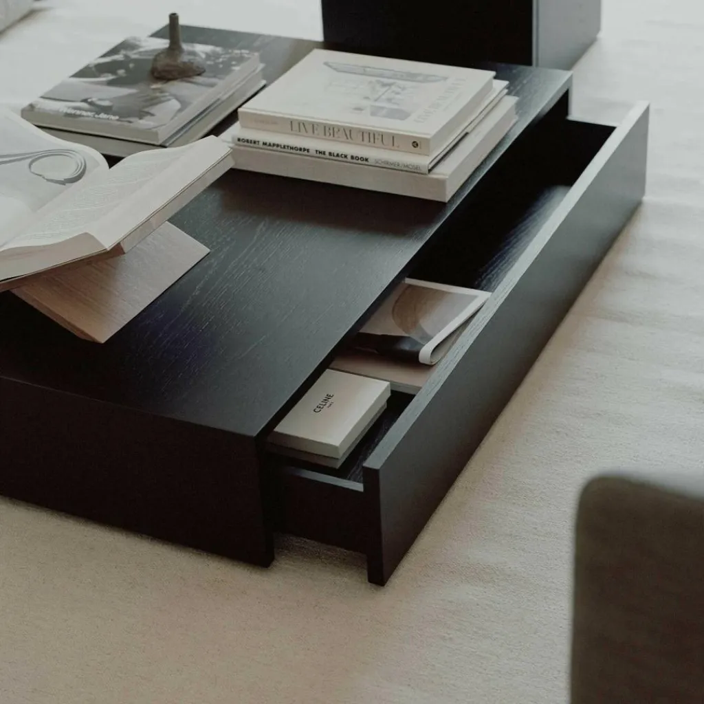 Beistelltische^New Works Mass Wide Couchtisch mit Schublade